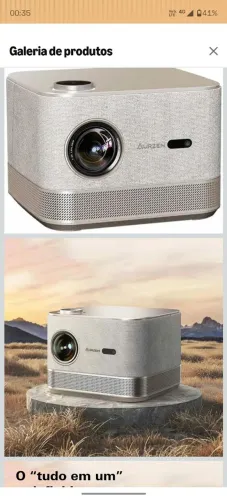 Projetor Inteligente 3 em 1 compatível 4K, AURZEN BOOM 3