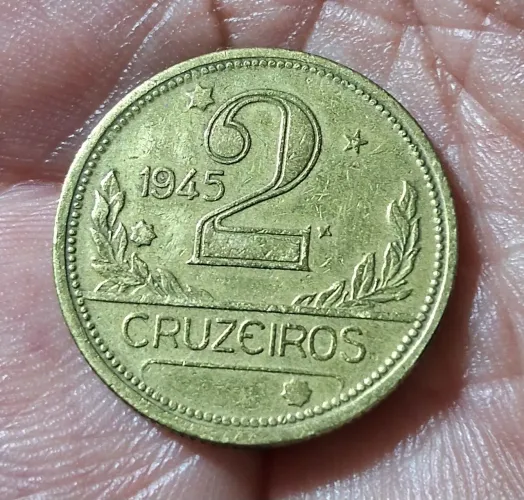 Moeda Antiga 2 Cruzeiros - 1945