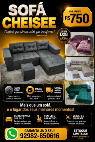 SOFÁ COM ENTREGA GRÁTIS FAÇA SEUS PEDIDOS 