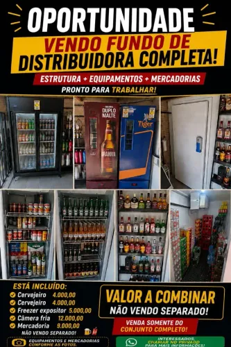 Vendo fundo de distribuidora completo