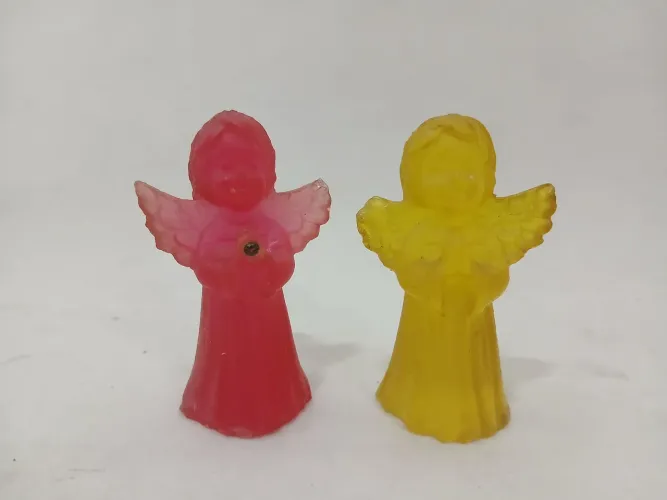 Antigas Miniaturas Transparentes de Anjinhos Feito na Itália
