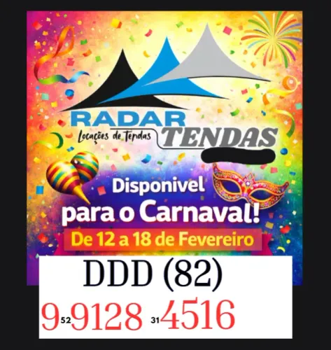 ALUGUEL DE TENDA  EM TABULEIRO