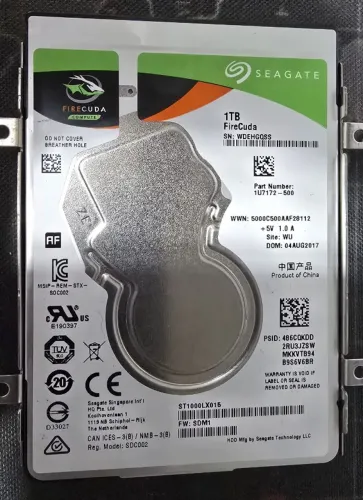 *HD notebook Seagate FireCuda 1TB*