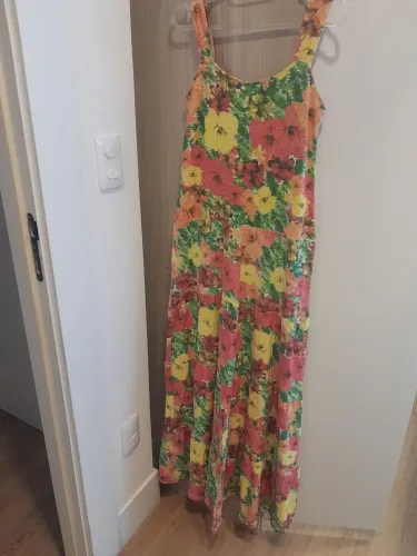 Vestido longo hering floral 