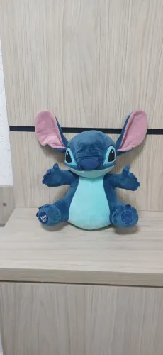  Stitch Original Clássico Mecanismo Luz e Som 30Cm Disney