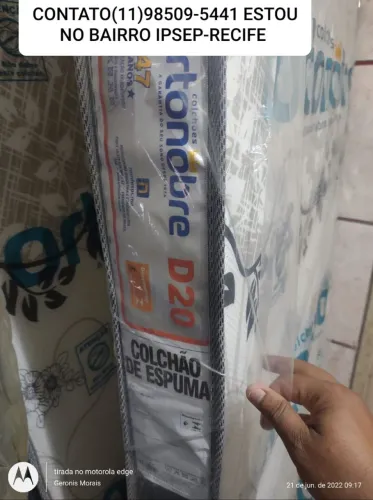 COLCHÃO D20 COM 12 CM SOLTEIRO POR 190,00 APENAS DINHEIRO OU PIX