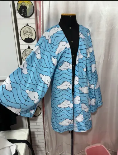 Cosplay Tanjiro Kamado - kimono de nuvens Demon Slayer: Kimetsu no Yaiba