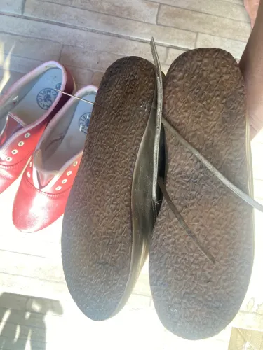 Kit sapato de couro c salto plataforma!  
