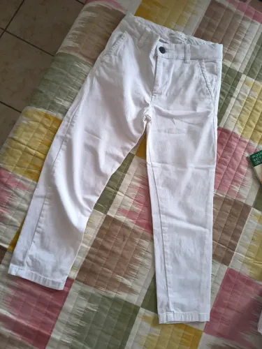Calça branca infantil masculino infantil 06