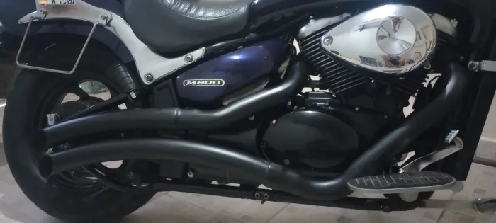 Escapamento JJ esportivo com ponteira removível para Suzuki Boulevard m800