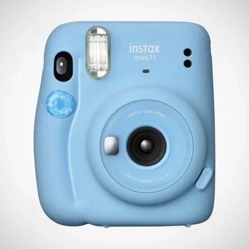 Câmera Instax mini 11 + capinha transparente