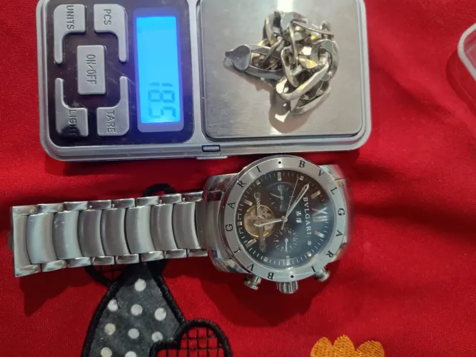 Relógio Bvlgari SD38S Automático + Pulseira de Prata