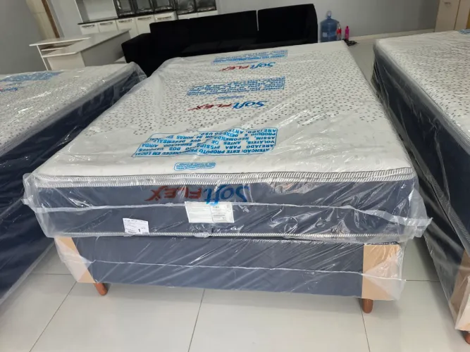 Cama casal molas ensacadas nova