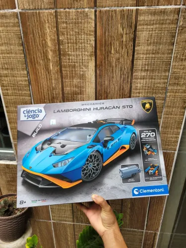 Carrinho Lamborghini STO de montar 270 peças