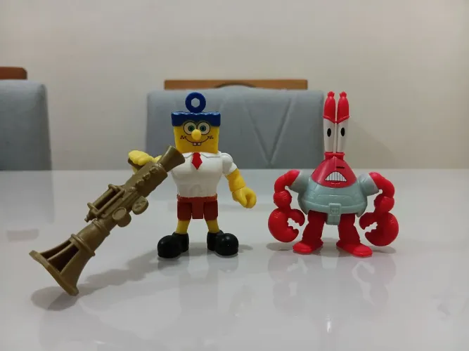 Imaginext um herói fora d'água - Bob Esponja e Sr  Sirigueijo 