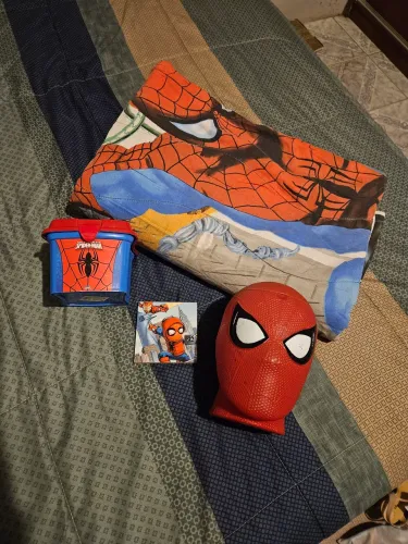 Colcha e pipoqueira cineart Homem Aranha 