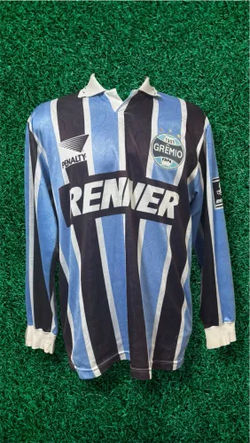 Camisa de jogo grêmio 1996 manga longa 