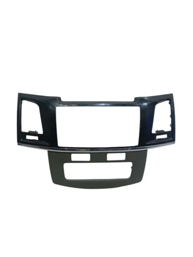 Moldura Painel Console Toyota Hilux 2008 A 2015 Ep-703 Cinza E Preto