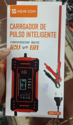 Carregador de bateria carro e moto