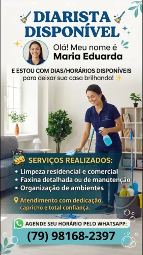 Diarista disponível