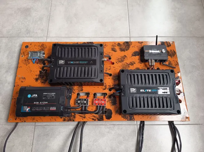 Painel de módulos banda completo som automotivo 
