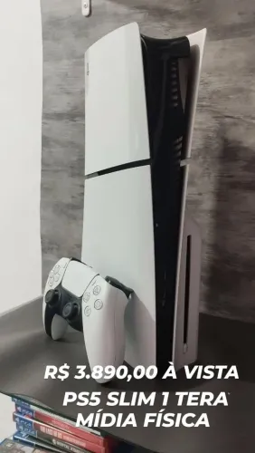 PS5 SLIM 1 TERA MÍDIA FÍSICA