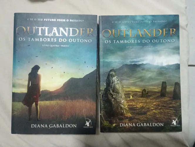 Livros Outlander livro quarto parte 1 e 2