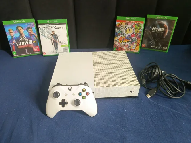 Xbox One S 1TB + Controle Original + Jogos