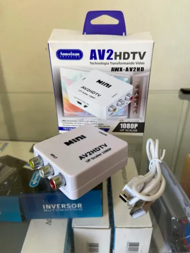 Mini Convertidor HDTV a AV HDTV a AV RCA/S-Video a HDTV Aoweixun AWX-AV2HD