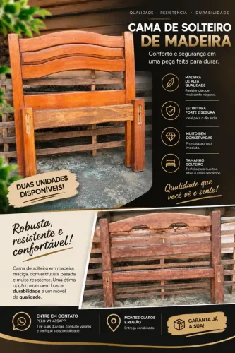 Cama madeira