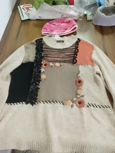 Malha de lá e gorro