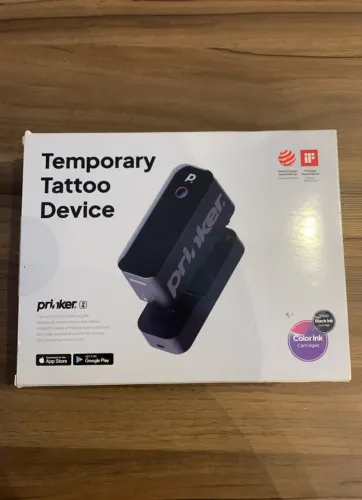 Impressora de Tatuagem Temporária Prinker S + 2 Kits de Tinta Preta