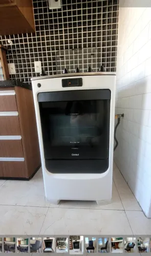 Fogão Consul 4 Bocas Inox c/ Frente de Vidro e Timer Digital