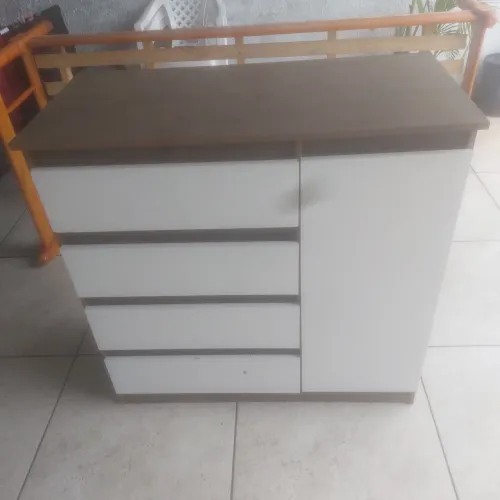 Comoda off white quarto 4 gavetas