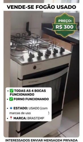 FOGÃO USADO