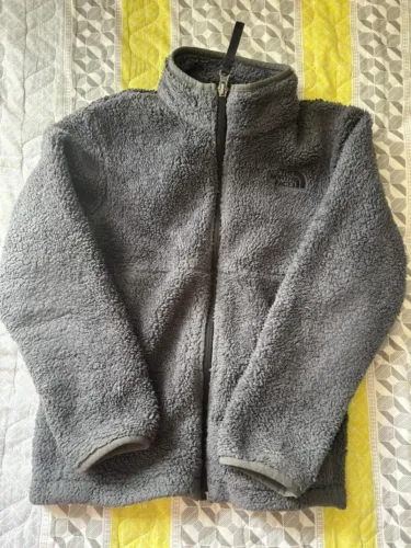 Jaqueta Casaco The North Face Fleece Cinza Original Infantil