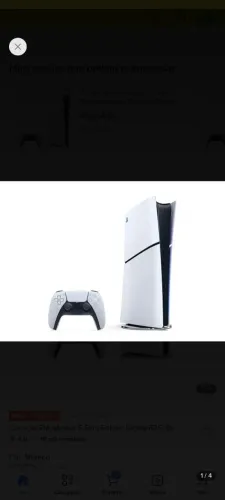 PS5 Slim digital com um controle, apenas 4 meses de uso.