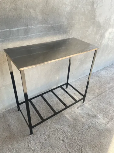 Mesa tampo inox