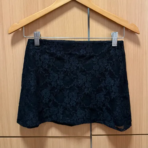 Mini Saia Preta Chiclé P