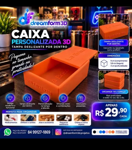 CAIXINHA PERSONALIZADA 3D