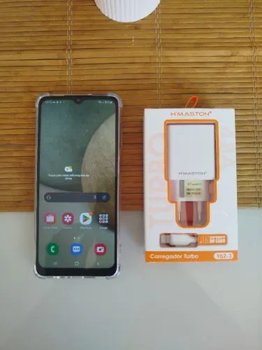 Samsung Galaxy A12 64GB + Carregador Turbo e Capa