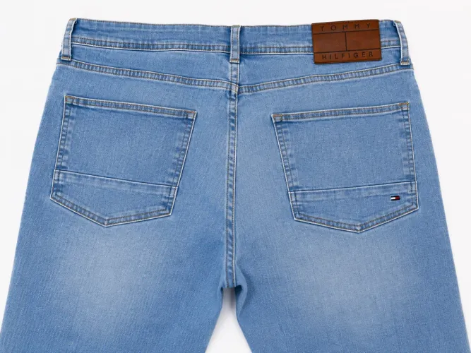 Calça Jeans Tommy Hilfiger Masculina Azul Claro