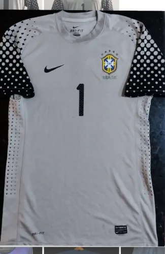Camisa de jogo Julio Cesar Brasil seleção 2010 copa
