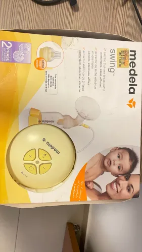 Bomba de extrair leite materno Medela elétrica e pilha