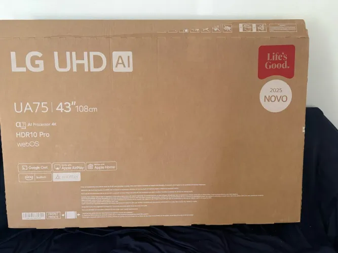 TV LG Smart 43? 4K UHD - 43UA7500PSA | Tela Quebrada | Completa