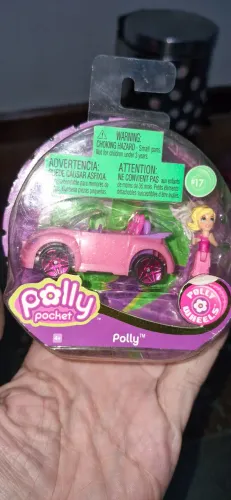Polly Poket mini carrinho com boneca tipo Lego