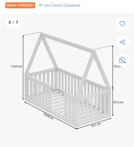 Guarda roupa + cama montessoreana