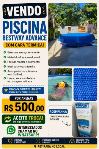 Piscina grande + Capa térmica 