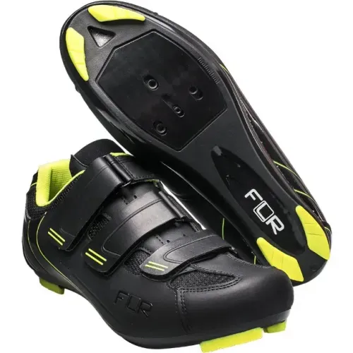 Sapatilha FLR PRO Road F-35 Preta/Amarela Neon