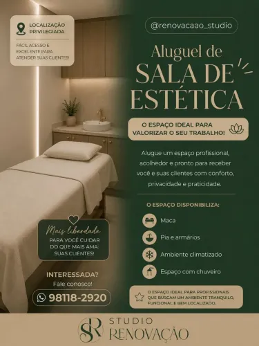 Alugo sala de Estética